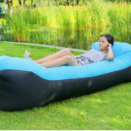 Outdoor Air Sofa Fast Inflatable Laybag Hangout Lounger Beach Air Bed Folding Sleeping Bag Lazy Sofa Lazy Air Sofa