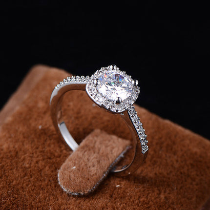 Trouringe vir Vroue Silwerkleur Juweliersware Luukse Ringe Verlowing Vierkantige Bague Kubieke Sirkonium