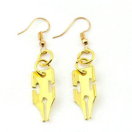 Golden earrings earrings cartoon earrings ear clips
