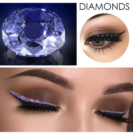Diamant Oogomlyner Plakker Waterdigte Oogomlyner Super Verhoog Party Nagklub