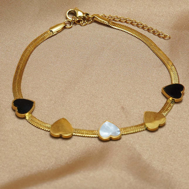 Lxalry 18K Gold Plated Heart Mirror Jewelry Set  Hypoallergenic Skin Safe Necklace   Bracelet For Daily Gifting Never Fade Adjustable Luxury With Precision Inlay Craftsmanship