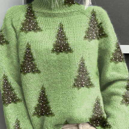 Christmas Abstract Printing Casual Cloak Coat Cardigan Sweater