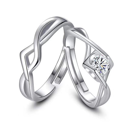 Ringe Opening Trou Simulasie Diamant Ring