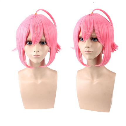 Pienk omgekeerde cosplay pruik