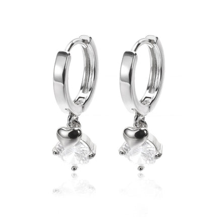 Moon, Star And Sun Combination Eardrops Micro Inlaid Zircon