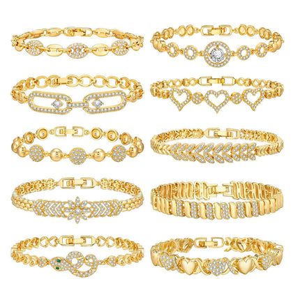 Dames Sirkoon Blom Hartvormige Ronde Armband