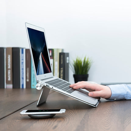 Notaboekbeugel Aluminiumallooi Opvoubare Desktop Hoë Rak Verkoeler