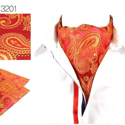 Double Sided Men's Vintage Cashew Flower Scarf