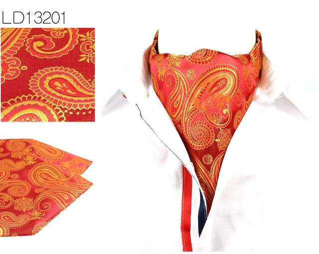 Double Sided Men's Vintage Cashew Flower Scarf