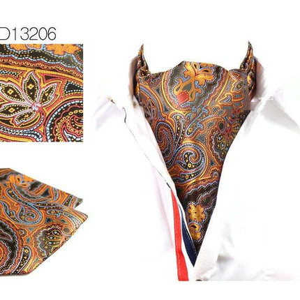 Double Sided Men's Vintage Cashew Flower Scarf