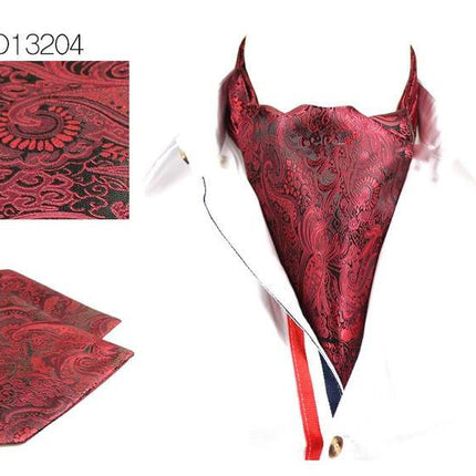 Double Sided Men's Vintage Cashew Flower Scarf