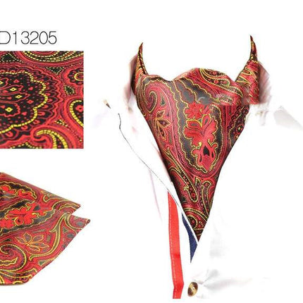 Double Sided Men's Vintage Cashew Flower Scarf