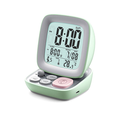 Led Cartoon Alarm Clock Children's Mute Multi-functional