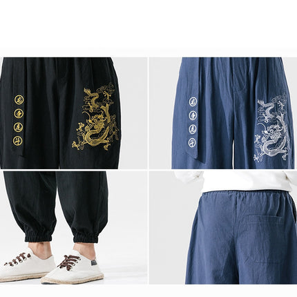 Casual Pants Young MMen's Cotton And Linen Casual Pants Men