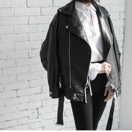 Leather Jacket Student Motorcycle Jacket