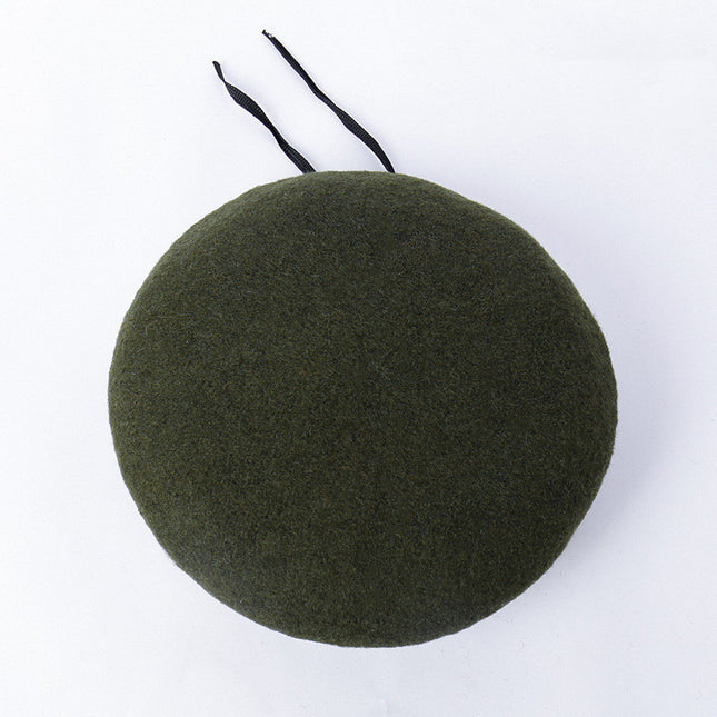 Pure Wool Beret Mushroom Painter Hat