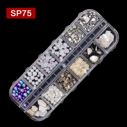 Ultrathin Fragment Skulp Stukkie Spyker Pêrel Diamant Juweliersware