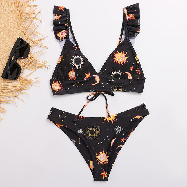 Sunflower Bikini European And American Sexy Triangle Swimsuit