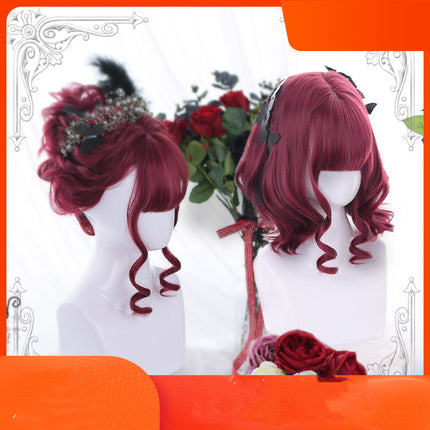 Harajuku Soft Girl Lolita-pruik Lolita Sagte Krullerige Japannese Oulike Kort Hare