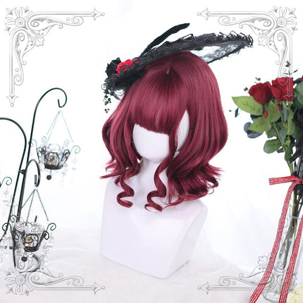 Harajuku Soft Girl Lolita-pruik Lolita Sagte Krullerige Japannese Oulike Kort Hare
