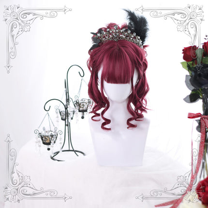 Harajuku Soft Girl Lolita-pruik Lolita Sagte Krullerige Japannese Oulike Kort Hare