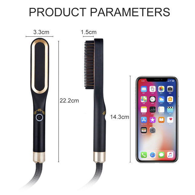 Mini Haarreguitmaakborsel Warm Kam Yster Keramiek