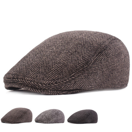 Beret Men's And Women's Simple Caps Autumn And Winter Hats