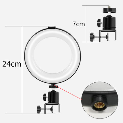 Desktop Clip 6 Inch Fill Light For Computer Video Conference Fill Light