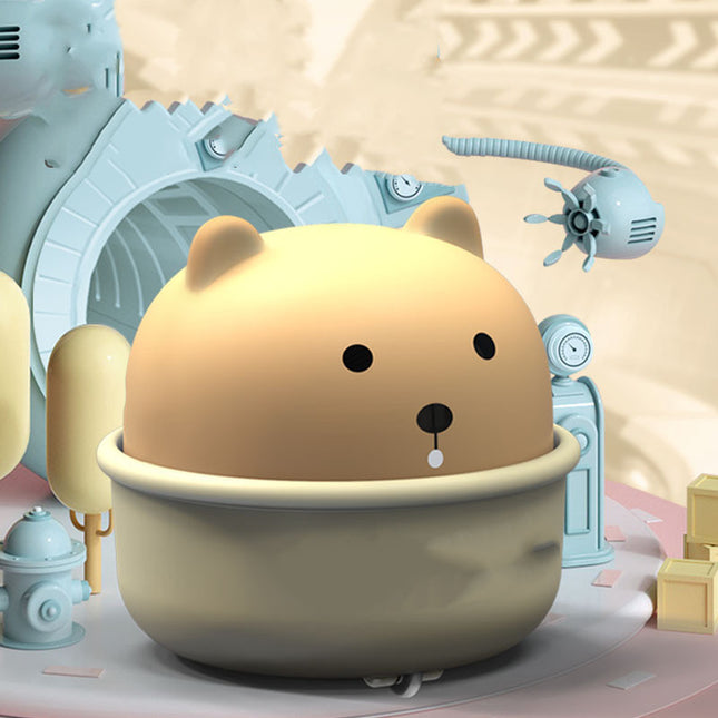 Mini Baby Toy Car Wind Up Cartoon Animal Toy Press and Go Vehicles