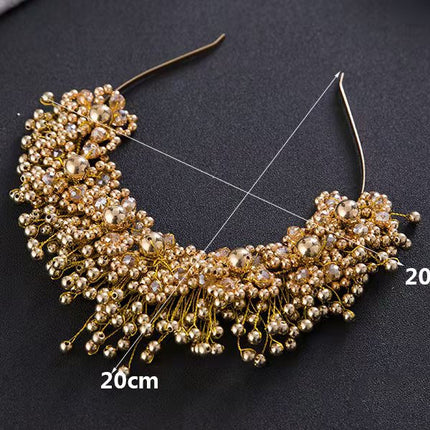 Korean Bridal Hair Accessories, Pearl Headbands, Hair Bands,  Head Flowers, Wedding Accessories, Flowers, Wedding Accessories