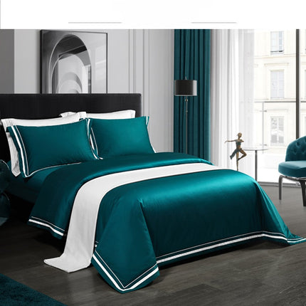 Vierstuk Katoenbeddegoed Hotelstyl Eenvoudige Effekleur Duvet Cover
