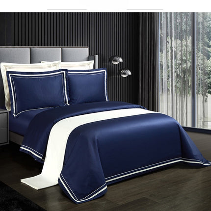 Vierstuk Katoenbeddegoed Hotelstyl Eenvoudige Effekleur Duvet Cover