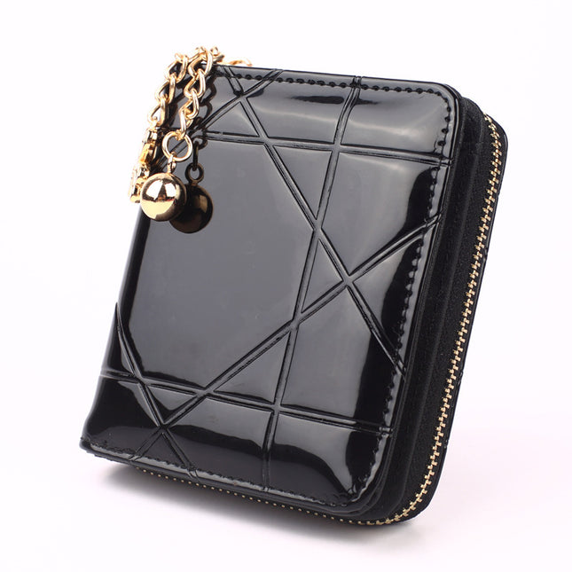 Ladies Coin Patent Leather Embossed Leather Ja