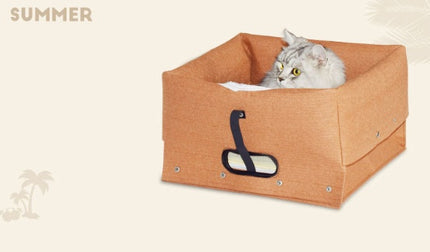 Cat Supplies Cat Kennel Woolen Felt Four Seasons Princess Dog