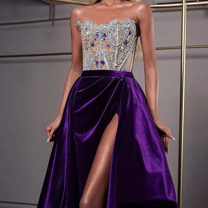 Sexy Sequin Tube Top Party Dress Bag Hip Skirt