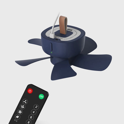 Remote Control Timing USB Powered Ceiling Fan Air Cooler 4 Speed Fan for Bed Camping Indoor Outdoor Hanging Tent Hanging