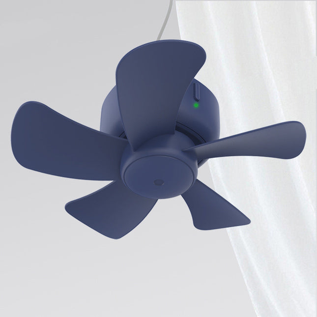 Remote Control Timing USB Powered Ceiling Fan Air Cooler 4 Speed Fan for Bed Camping Indoor Outdoor Hanging Tent Hanging