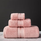 Pink / Three piece towel set