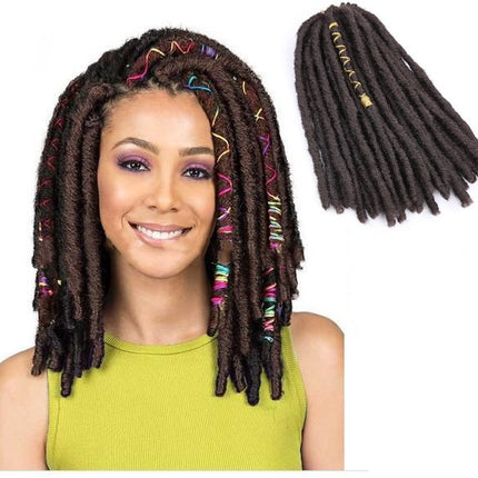 Soft Dread Locs Draaihare Nagemaakte Locs Hegkelvlegsels