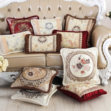 Geborduurde Jacquard Kussingsloop