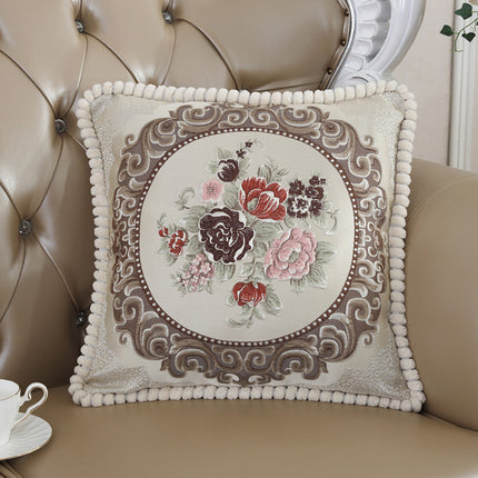 Geborduurde Jacquard Kussingsloop
