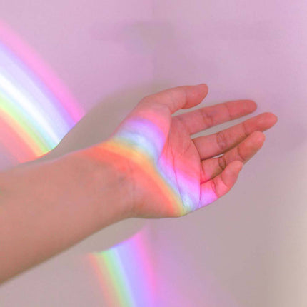 Egg-Shaped Table Lamp Rainbow Projection Lamp LED Color Night Light 3 Modes Projector