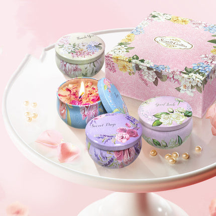 Fragrant Dried Flower Scented Candles Home Sprinkling Birthday Candles With Souvenirs