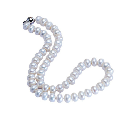 Dailan Juweliersware Varswater Pêrel Halssnoer 10-11mm Gestoomde Brood Ronde Sterk Lig Bal Knoop Halssnoer Juweliersware Fabriek Groothandel