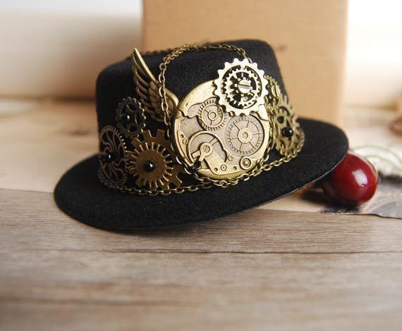 Party Show Decoration Hat Steampunk Hat Retro Lolita Accessories Gear Gay