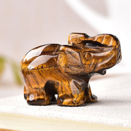 1 STK Natuurlike Kristal Rooskwarts Olifant Ametis Obsidiaan