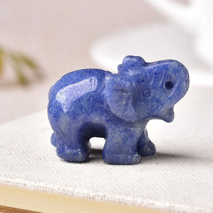 1 STK Natuurlike Kristal Rooskwarts Olifant Ametis Obsidiaan
