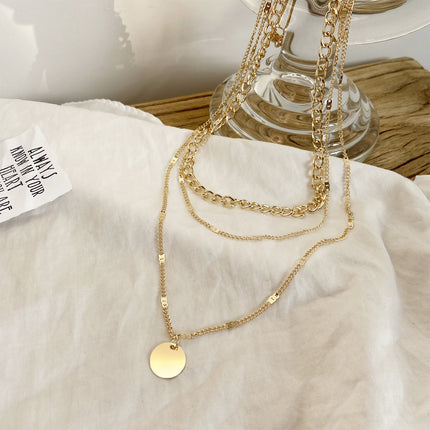 Women's Crystal Dot Multilayer Necklace