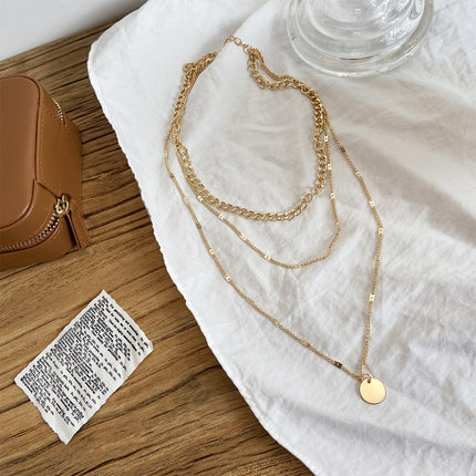 Women's Crystal Dot Multilayer Necklace