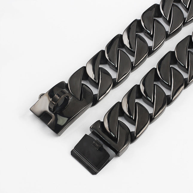 Pet Supplies Stainless Steel Casting Dog Chain Dog Necklace Bully Large Pet Collar